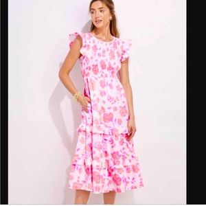 Vineyard Vines Summer Blooms Smocked Dress